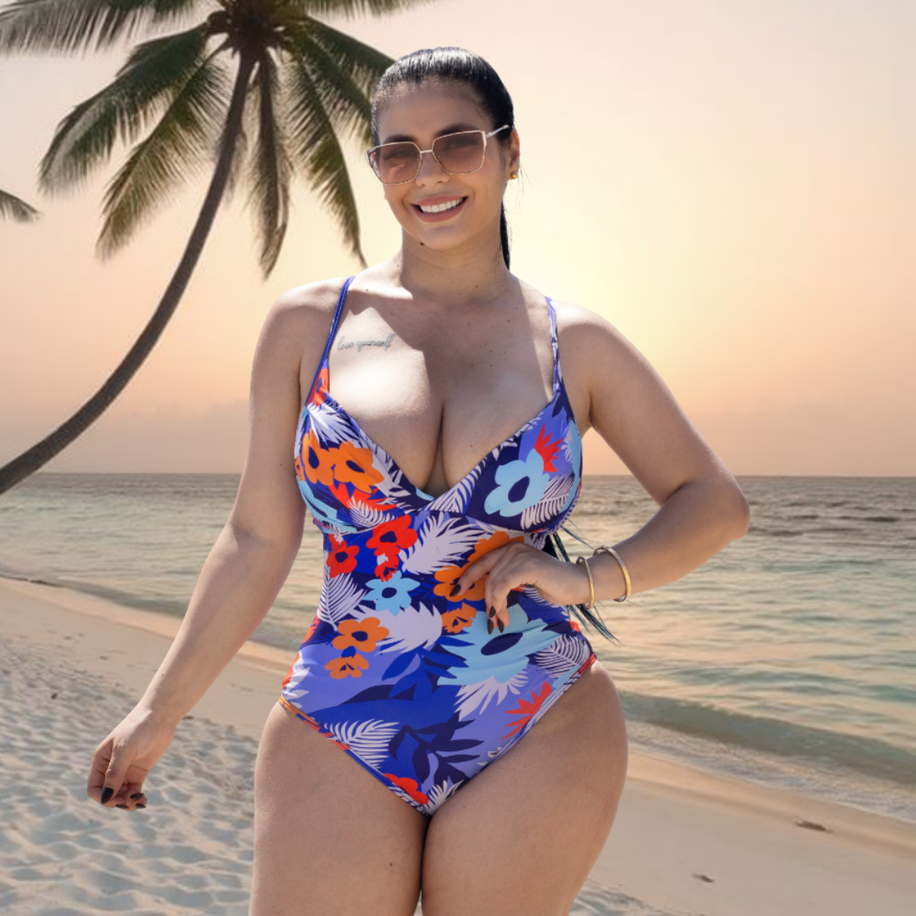 TRAJE DE BAÑO CON FAJA COLOMBIANO - RBTC3800 | STOCK VENEZUELA|