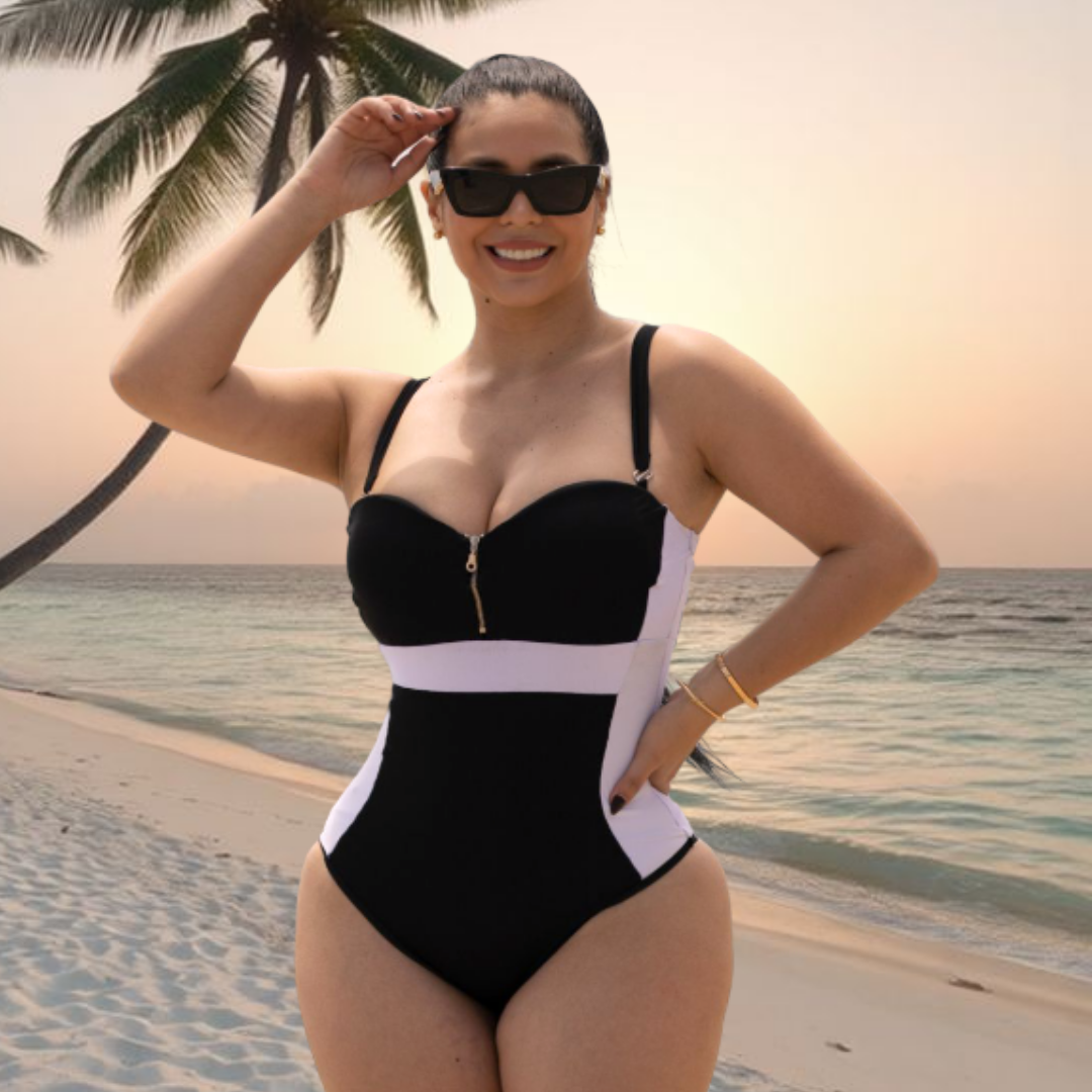 TRAJE DE BAÑO CON FAJA COLOMBIANO - RBTC2510  |STOCK VENEZUELA|