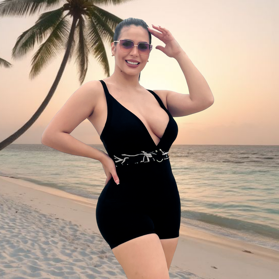 TRAJE DE BAÑO CON FAJA SHORT - RBTC3006SHT | STOCK VENEZUELA |