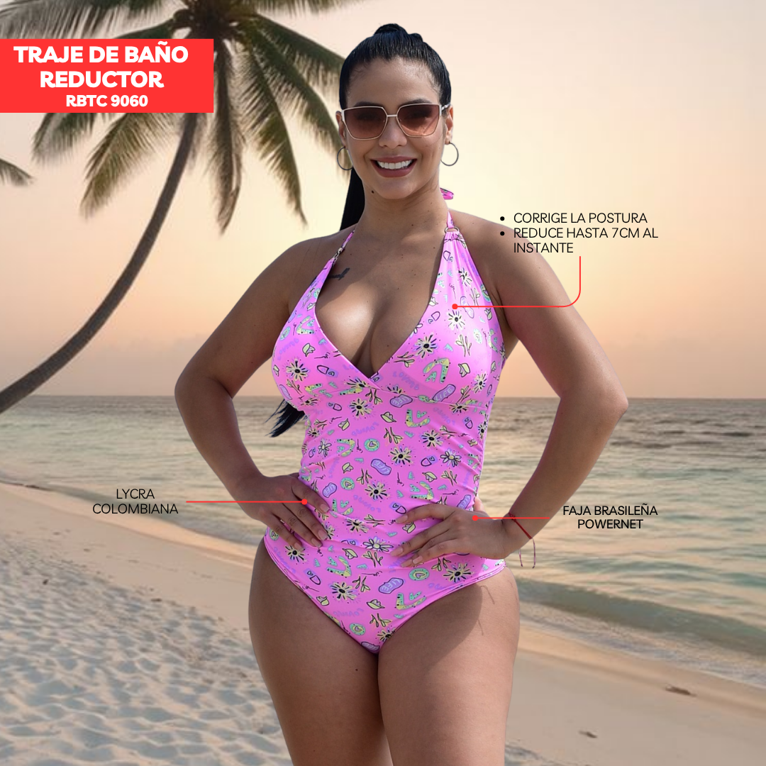 TRAJE DE BAÑO CON FAJA COLOMBIANO  |STOCK VENEZUELA|